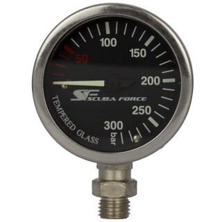 Kapsel fuer Finimeter - Scuba Force SPG 300 bar (schwarz)