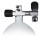 BtS Mono Stahlflasche 12 Liter / weiß / Ventil ausbaufähig mit Zweitabgang