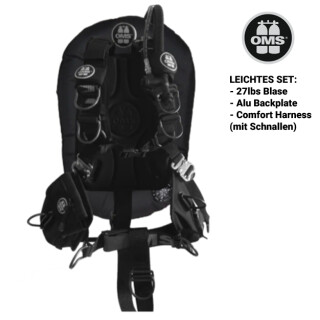 Wing Set Comfort Harness III Mono (schwarz/27lb/Backplate Alu)