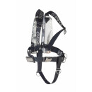 OMS Stahl Backplate mit SmartStream Harness und Crotch Strap