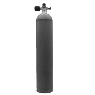 MES 5,7 L (Alu) natur, 207 bar Drucklufttauchgerät Brückenventil (links)