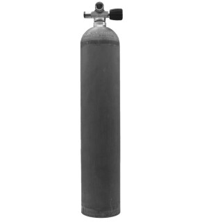 MES 5,7 L (Alu) natur, 207 bar Drucklufttauchgerät Brückenventil (rechts)