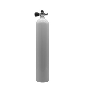 MES 5,7 L (Alu) weiß, 207 bar Drucklufttauchgerät Brückenventil (links)