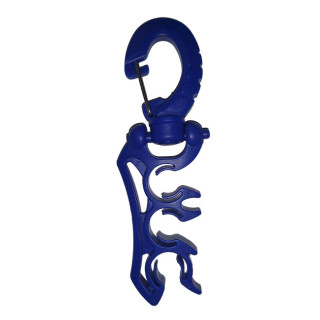 Octopushalter/Schlauchclip (3-fach), blau