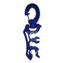Octopushalter/Schlauchclip (3-fach), blau