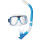 transparent / blau