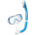 transparent / blau