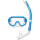 transparent / blau
