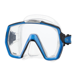 transparent / blau